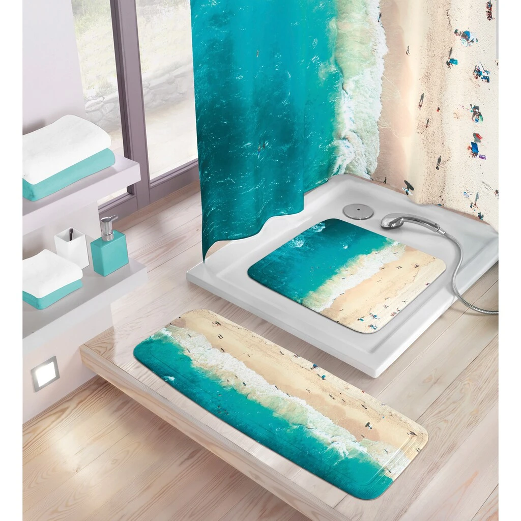 Kleine Wolke Duscheinlage »Waikiki«, Mit Strand-Motiv, 55x55 Cm 2 Kleine Wolke Duscheinlage »Waikiki«, Mit Strand-Motiv, 55x55 Cm – Bild 2