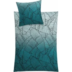 Kleine Wolke Bettwäsche »Vero«, (2 Tlg.), Mit Palmenblattmuster