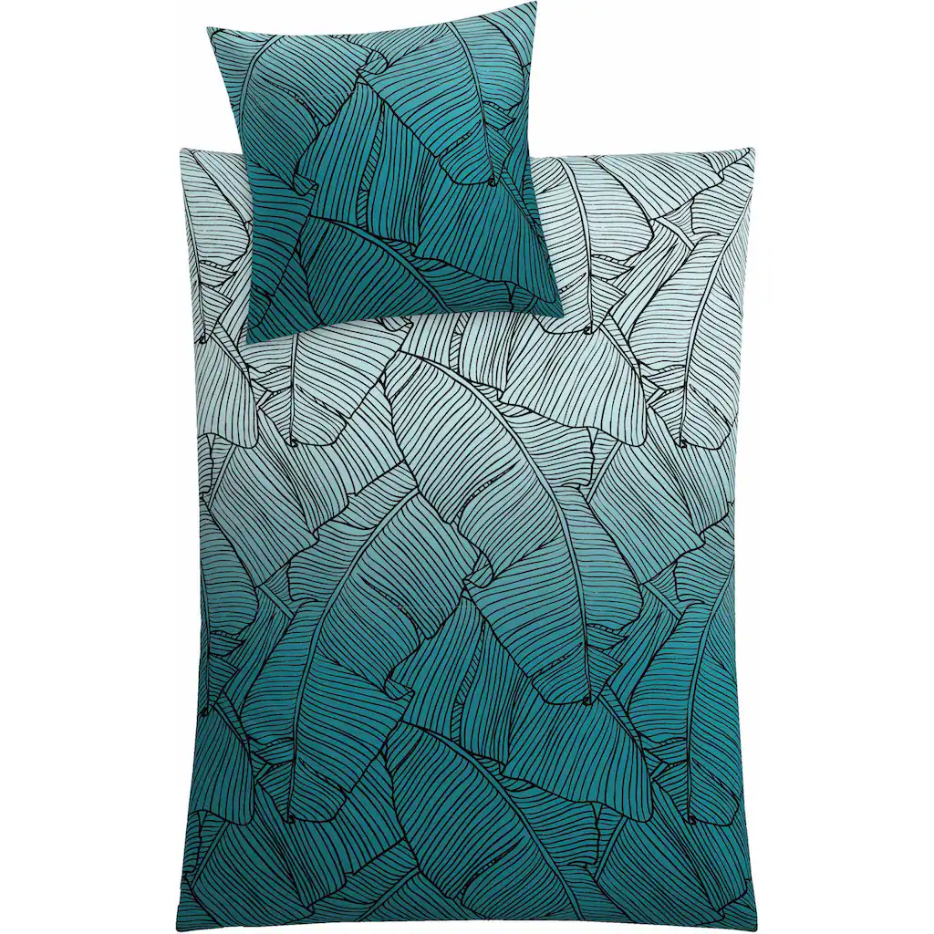 Kleine Wolke Bettwäsche »Vero«, (2 Tlg.), Mit Palmenblattmuster 1 Kleine Wolke Bettwäsche »Vero«, (2 Tlg.), Mit Palmenblattmuster