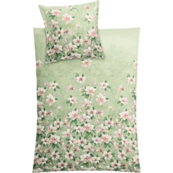 Kleine Wolke Wendebettwäsche »Magnolia«, (2 Tlg.), Mit Floralem Print