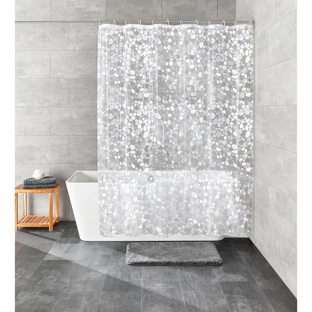 Kleine Wolke Duschvorhang »Cristallo«, Inklusive Duschvorhangringe 2 Kleine Wolke Duschvorhang »Cristallo«, Inklusive Duschvorhangringe – Bild 2