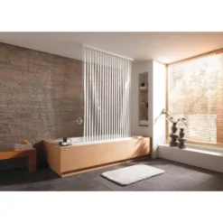 Kleine Wolke Eckduschrollo 56/132 Cm X 240 Cm Weiß