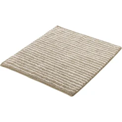 Kleine Wolke Badematte »Amalia«, Höhe 12 Mm, Rutschhemmend Beschichtet, Fußbodenheizungsgeeignet, Badteppich, Gestreift, Leichter Hoch-Tief Effekt, Reine Baumwolle