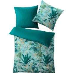 Kleine Wolke Wendebettwäsche »Kir«, (2 Tlg.), Mit Dschungelmotiv