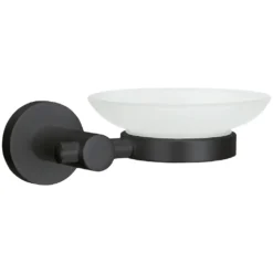 Kleine Wolke Seifenablage »Apollo Nero«, Glas/Aluminium