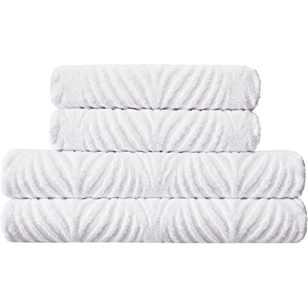 Kleine Wolke Duschtuch »Leaf«, (1 St.), Blatt Motiv, Hoch-Tief Effekt 2 Kleine Wolke Duschtuch »Leaf«, (1 St.), Blatt Motiv, Hoch-Tief Effekt – Bild 2