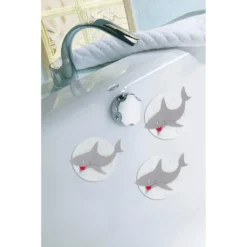 Kleine Wolke Duscheinlage »Sharky Minis«, (Set, 4 Tlg.), Hai-Motiv