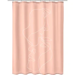 Kleine Wolke Duschvorhang »Face«, Mit Beschwertem Saum Und Vorhangringen