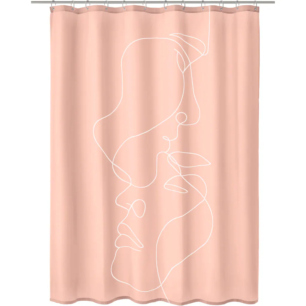 Kleine Wolke Duschvorhang »Face«, Mit Beschwertem Saum Und Vorhangringen 1 Kleine Wolke Duschvorhang »Face«, Mit Beschwertem Saum Und Vorhangringen