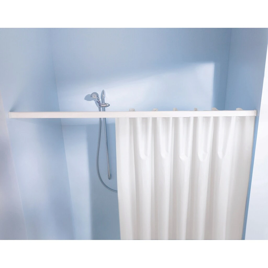 Kleine Wolke Vorhangschiene »Federschiene«, Ausziehbar-kürzbar, Für Duschvorhänge, Länge 125-220 Cm 1 Kleine Wolke Vorhangschiene »Federschiene«, Ausziehbar-kürzbar, Für Duschvorhänge, Länge 125-220 Cm