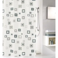 Kleine Wolke BWO Mason Duschvorhang Anthrazit 180 X 200 Cm