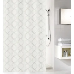 Kleine Wolke Duschvorhang »Classy«, (1 Tlg.), Weiß