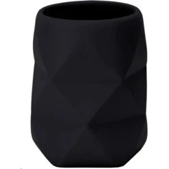 Kleine Wolke Zahnputzbecher Crackle Schwarz