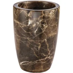 Kleine Wolke Zahnputzbecher Marmor Braun