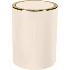 Kleine Wolke Kosmetikeimer Clap Natur-Gold