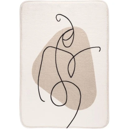 Kleine Wolke Badteppich Faceline Beige 1 Kleine Wolke Badteppich Faceline Beige