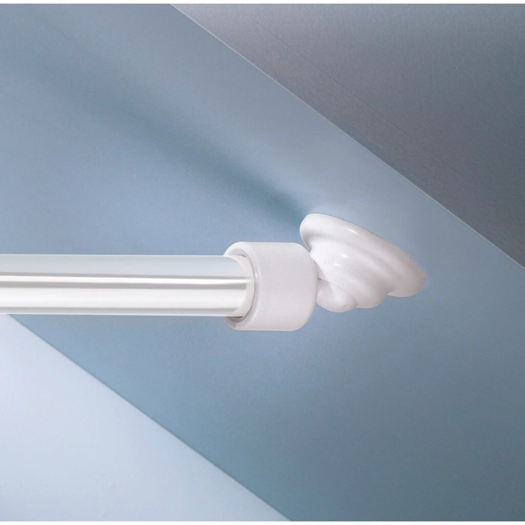 Kleine Wolke Wandmontage-Set »Schrägwand-Montageaufsatz«, Zur Montage Von Duschvorhangstangen An Schräge Wände 1 Kleine Wolke Wandmontage-Set »Schrägwand-Montageaufsatz«, Zur Montage Von Duschvorhangstangen An Schräge Wände