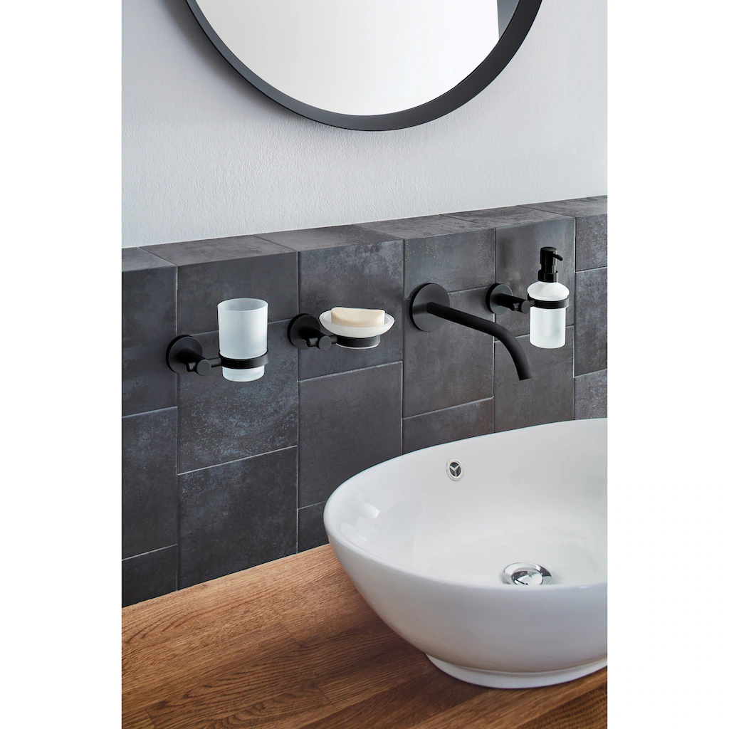 Kleine Wolke Seifenablage »Apollo Nero«, Glas/Aluminium 2 Kleine Wolke Seifenablage »Apollo Nero«, Glas/Aluminium – Bild 2