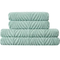 Kleine Wolke Handtuch »Leaf«, (1 St.), Blatt Motiv, Hoch-Tief Effekt