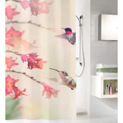 Kleine Wolke Duschvorhang »Kolibri«, (1 Tlg.), Höhe 200 Cm, Mit Beschwerungsband