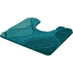 Kleine Wolke Badematte »Fiona«, Höhe 20 Mm, Rutschhemmend Beschichtet, Fußbodenheizungsgeeignet, Badteppich, Modernes Wellen Design, Hoch-Tief Effekt, Waschbar