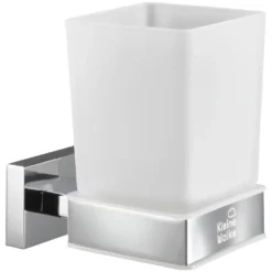 Kleine Wolke Zahnputzbecher »Meo«, Glas/Edelstahl