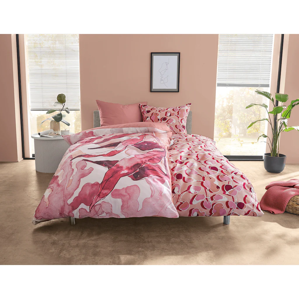 Kleine Wolke Bettwäsche »Cataloni«, (2 Tlg.), Lebendiges Design 2 Kleine Wolke Bettwäsche »Cataloni«, (2 Tlg.), Lebendiges Design – Bild 2