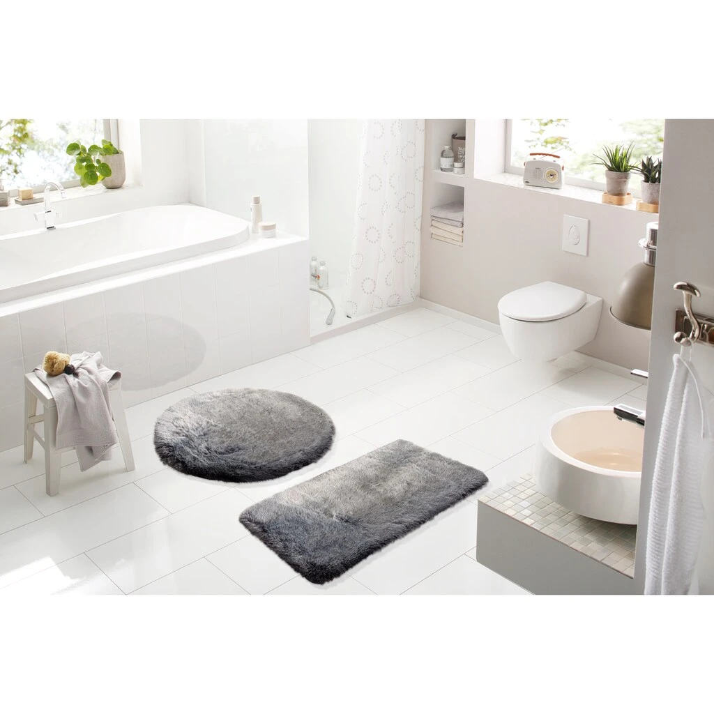 Kleine Wolke Badematte »Fluffy«, Höhe 50 Mm, Rutschhemmend Beschichtet, Fußbodenheizungsgeeignet, Badteppich, Fell-Optik, Melange Design, Rechteckig & Rund Erhältlich 4 Kleine Wolke Badematte »Fluffy«, Höhe 50 Mm, Rutschhemmend Beschichtet, Fußbodenheizungsgeeignet, Badteppich, Fell-Optik, Melange Design, Rechteckig & Rund Erhältlich – Bild 4