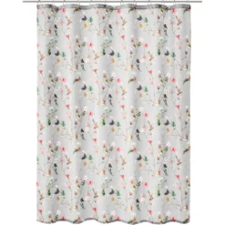 Kleine Wolke Duschvorhang »Flores«, Mit Beschwertem Saum Und Vorhangringen