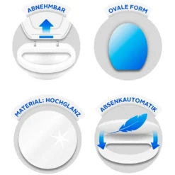 Kleine Wolke WC-Sitz »Blossom«, (1 St.), Hübscher WC-Sitz Aus Duroplast -Kleine Wolke 9e4e6cac1be7d21426590b365dd9d416