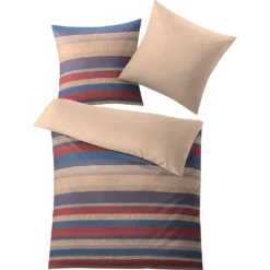 Kleine Wolke Bettwäsche »Horizon«, (2 Tlg.), Mit Streifen