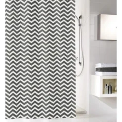 Kleine Wolke Zack Duschvorhang Schiefer 120x200 Cm