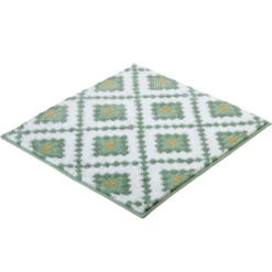 Kleine Wolke Badematte »Alhambra«, Höhe 15 Mm, Rutschhemmend Beschichtet, Fußbodenheizungsgeeignet, Modernes Rauten Muster, Quadratisch & Rechteckig Erhältlich