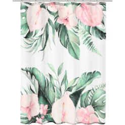 Kleine Wolke Duschvorhang »Garden«, Mit Beschwertem Saum Und Vorhangringen