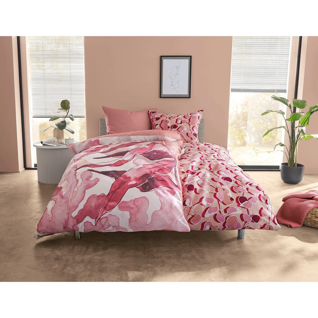 Kleine Wolke Wendebettwäsche »Blaze«, (2 Tlg.), Mit Blättern 2 Kleine Wolke Wendebettwäsche »Blaze«, (2 Tlg.), Mit Blättern – Bild 2