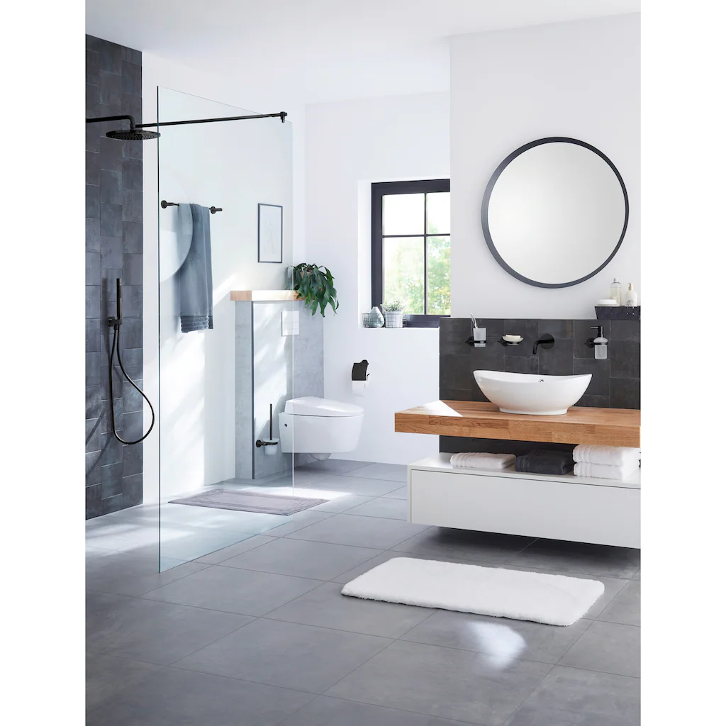 Kleine Wolke Zahnputzbecher »Apollo Nero«, Glas/Aluminium 2 Kleine Wolke Zahnputzbecher »Apollo Nero«, Glas/Aluminium – Bild 2