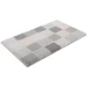 Kleine Wolke Badematte »Sky«, Höhe 25 Mm, Rutschhemmend Beschichtet, Strapazierfähig, Karo Muster, Pastell, Als 3-tlg. Set, Rechteckig & Rund Erhältlich