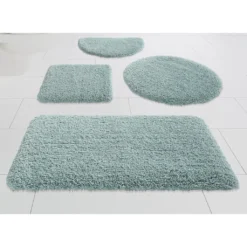 Kleine Wolke Badematte »Mellow«, Höhe 40 Mm, Rutschhemmend Beschichtet, Schnell Trocknend, Badteppich, Uni-Farben, Rechteckig & Rund Erhältlich