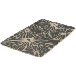 Kleine Wolke Badematte »Lotus«, Höhe 15 Mm, Rutschhemmend Beschichtet, Fußbodenheizungsgeeignet, Badteppich, Modernes Design, Waschbar