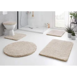 Kleine Wolke Badematte »RELAX«, Höhe 30 Mm, Rutschhemmend Beschichtet, Fußbodenheizungsgeeignet, Badteppich, Uni Farben, Rechteckig & Rund Erhältlich