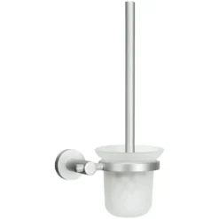 Kleine Wolke WC-Garnitur »Apollo«, Aus Aluminium-Glas, Mit Wandhalter