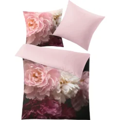 Kleine Wolke Bettwäsche »Rosemarie In Mako Satin Qualität, 100% Baumwolle, Bett- Und Kopfkissenbezug Mit Reißverschluss, Sommerbettwäsche, Ganzjährig Einsetzbar, Kinderbettwäsche«, (2 Tlg.)